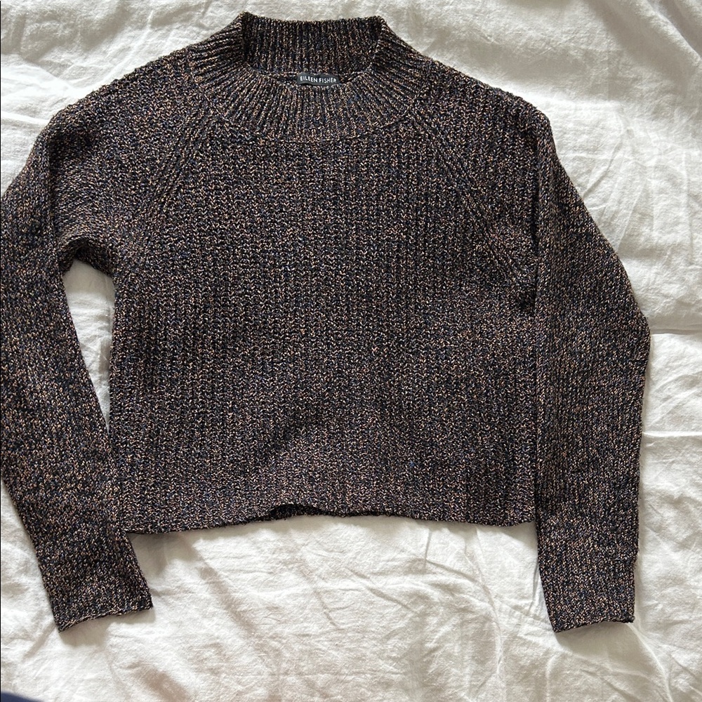 Eileen Fisher cropped cotton sweater